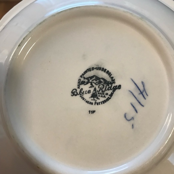 Vintage Southern Potteries Blue Ridge Serving Bowl "Southern Special" - Picture 6 of 6